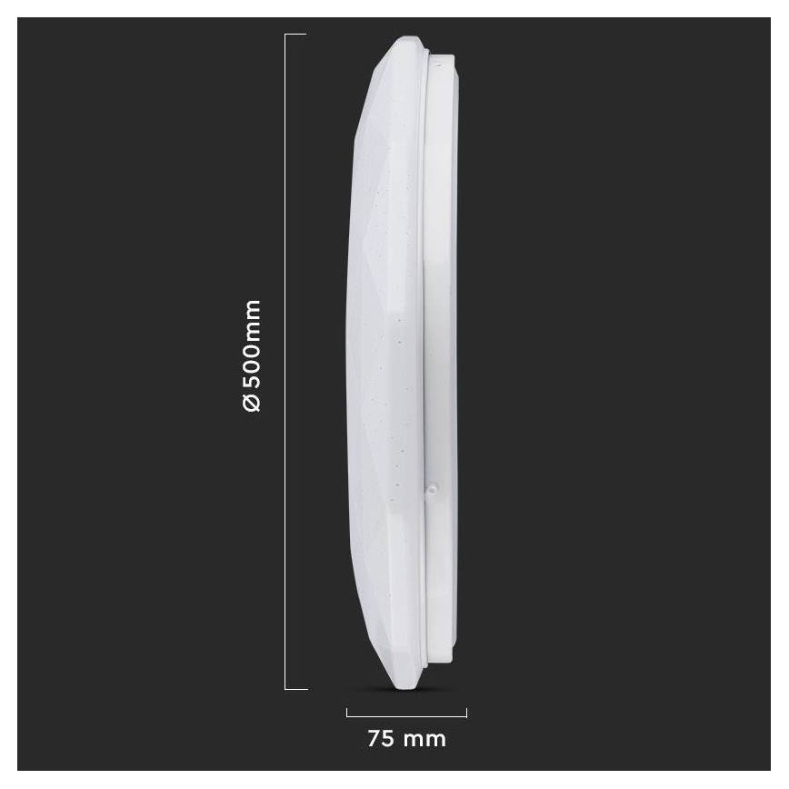 LED Plafon ściemnialny LED/40W/230V 3000K/4000K/6500K + pilot