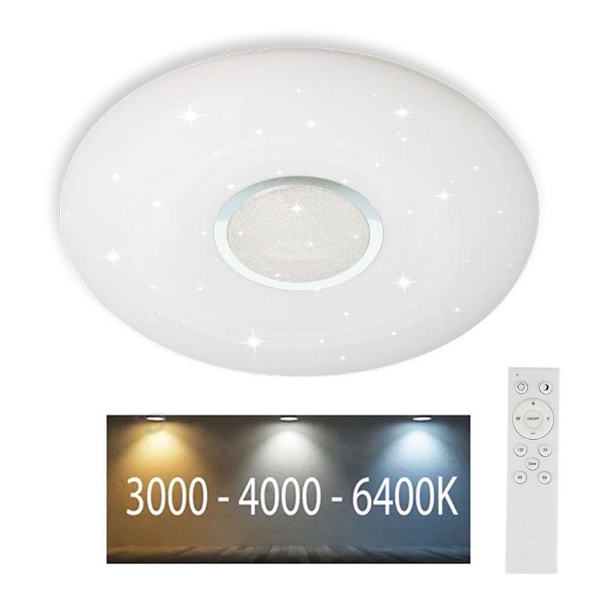LED Plafon ściemnialny LED/40W/230V 3000K/4000K/6500K śr. 49 cm + pilot zdalnego sterowania