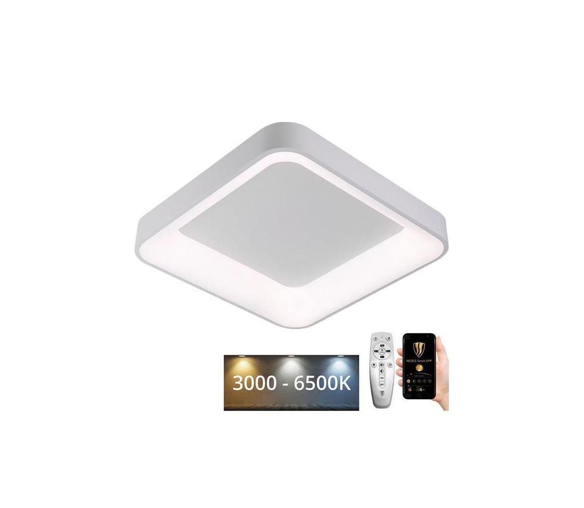LED Plafon ściemnialny LED/45W/230V 3000-6500K biała + pilot zdalnego sterowania