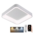 LED Plafon ściemnialny LED/45W/230V 3000-6500K biała + pilot zdalnego sterowania