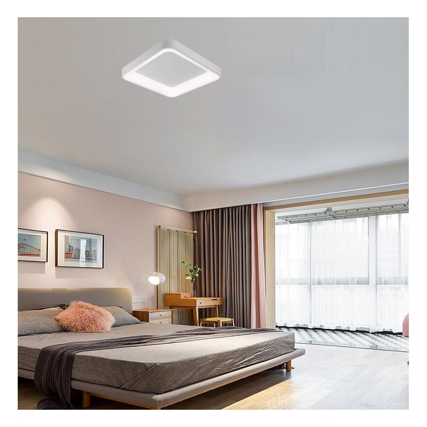 LED Plafon ściemnialny LED/45W/230V 3000-6500K biała + pilot zdalnego sterowania