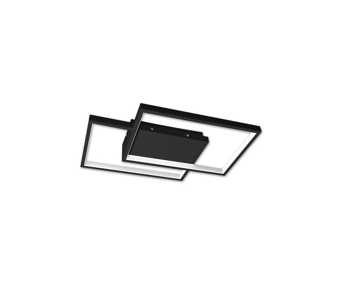 LED Plafon ściemnialny LED/45W/230V 3000-6500K czarny + +pilot