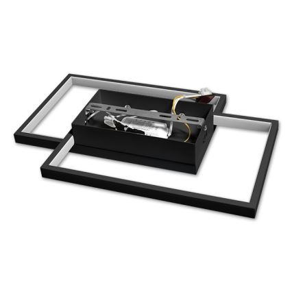 LED Plafon ściemnialny LED/45W/230V 3000-6500K czarny + zdalne sterowanie