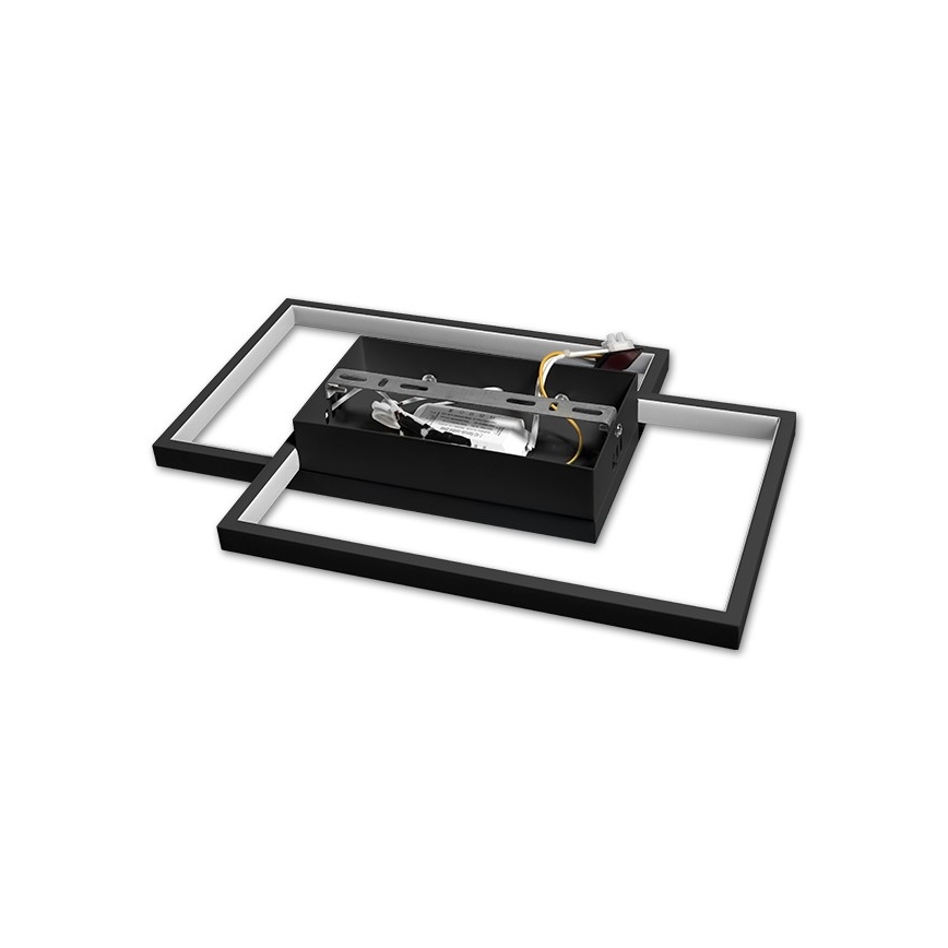 LED Plafon ściemnialny LED/45W/230V 3000-6500K czarny + zdalne sterowanie