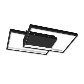 LED Plafon ściemnialny LED/45W/230V 3000-6500K czarny + zdalne sterowanie