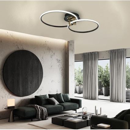 LED Plafon ściemnialny LED/48W/230V 3000-6500K + pilot zdalnego sterowania