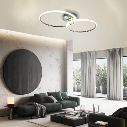 LED Plafon ściemnialny LED/48W/230V 3000-6500K + pilot zdalnego sterowania