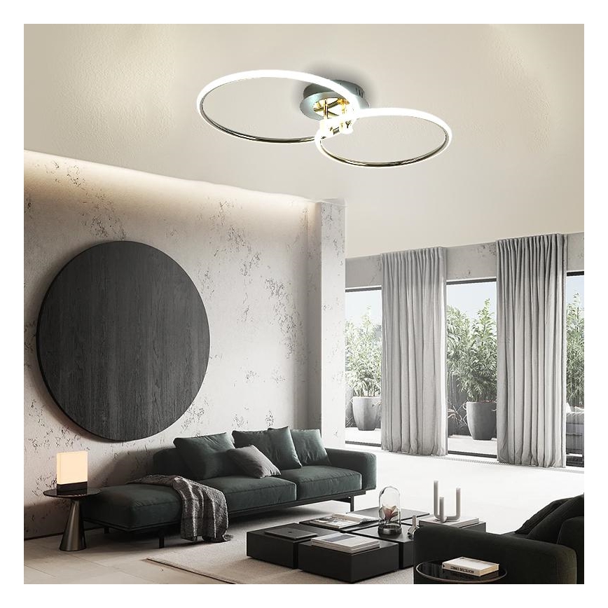 LED Plafon ściemnialny LED/48W/230V 3000-6500K + pilot zdalnego sterowania