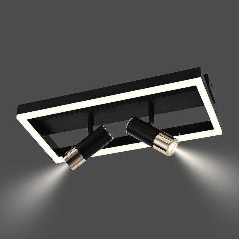 LED Plafon ściemnialny LED/50W/230V 3000-6500K czarny + pilot zdalnego sterowania