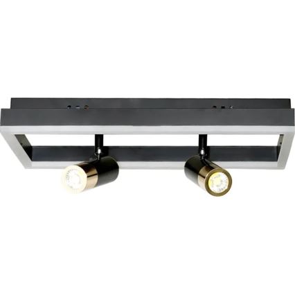 LED Plafon ściemnialny LED/50W/230V 3000-6500K czarny + pilot zdalnego sterowania