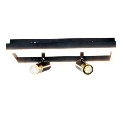 LED Plafon ściemnialny LED/50W/230V 3000-6500K czarny + pilot zdalnego sterowania