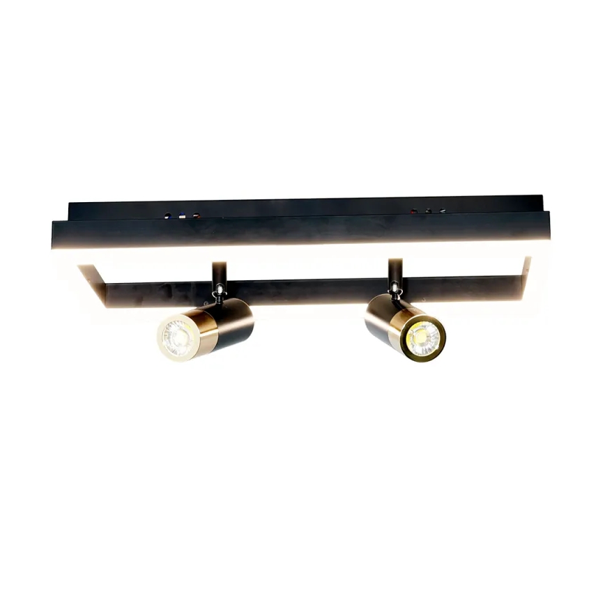 LED Plafon ściemnialny LED/50W/230V 3000-6500K czarny + pilot zdalnego sterowania