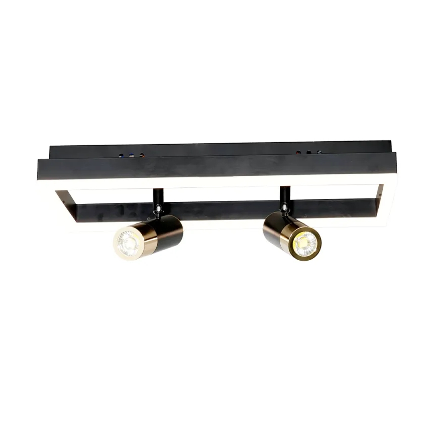 LED Plafon ściemnialny LED/50W/230V 3000-6500K czarny + pilot zdalnego sterowania