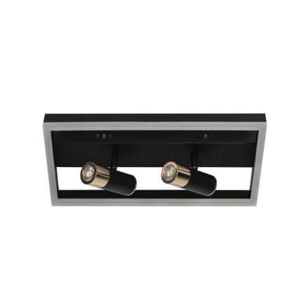 LED Plafon ściemnialny LED/50W/230V 3000-6500K czarny + pilot zdalnego sterowania