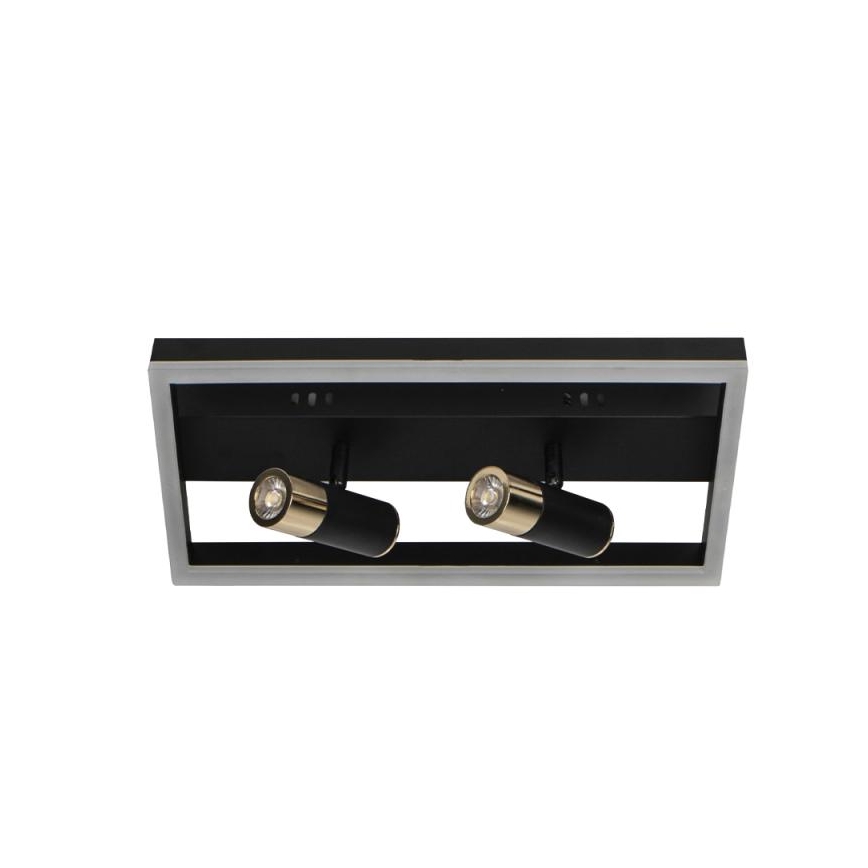 LED Plafon ściemnialny LED/50W/230V 3000-6500K czarny + pilot zdalnego sterowania