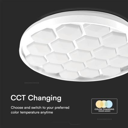 LED Plafon ściemnialny LED/60W/230V 3000/4000/6500K + zdalne sterowanie