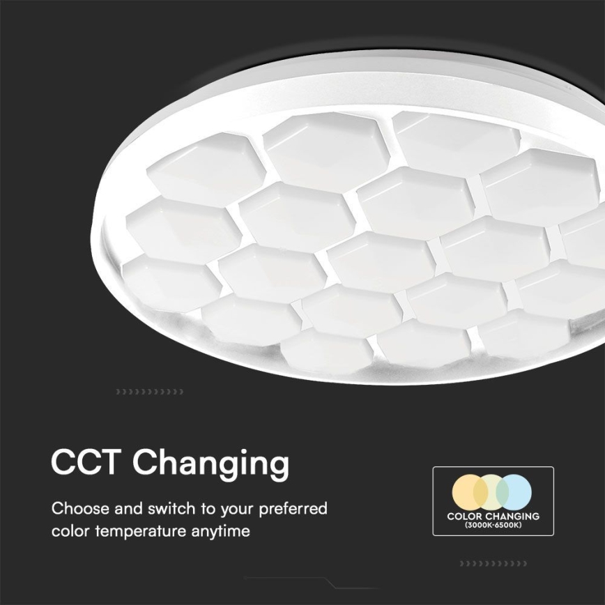 LED Plafon ściemnialny LED/60W/230V 3000/4000/6500K + zdalne sterowanie