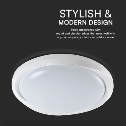 LED Plafon ściemnialny LED/60W/230V 3000-6500K 49,2 cm biały + pilot zdalnego sterowania