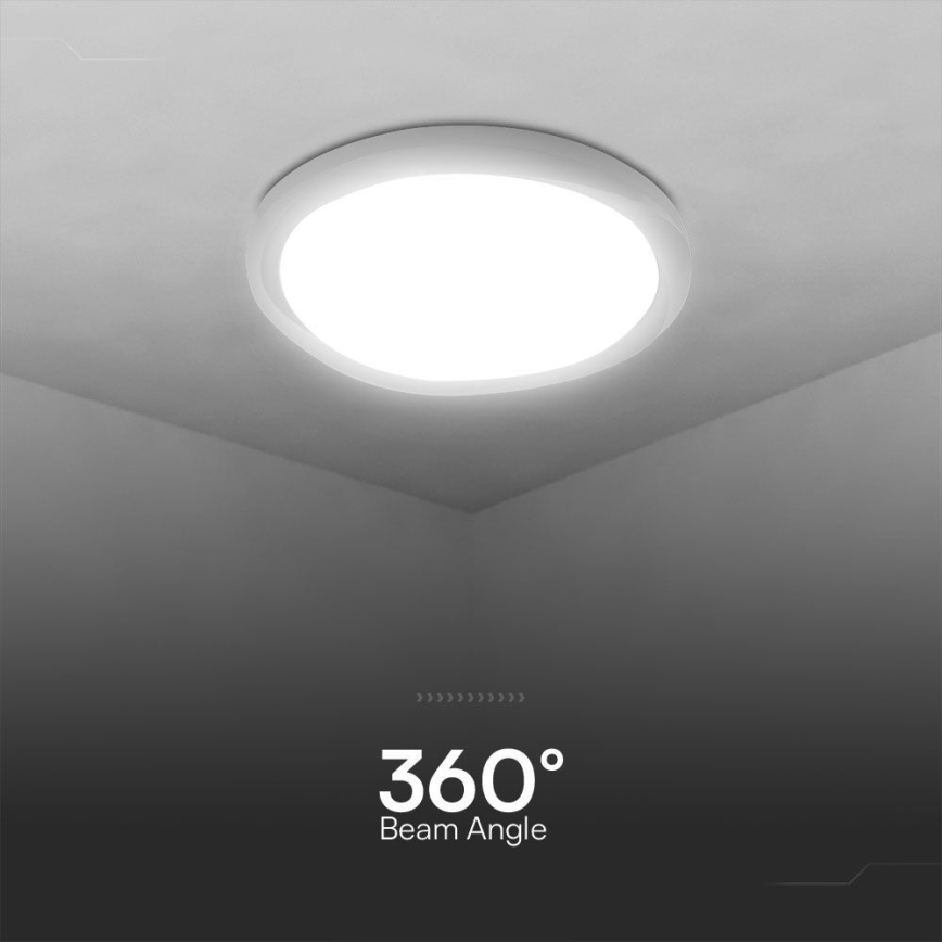 LED Plafon ściemnialny LED/60W/230V 3000-6500K 49,2 cm biały + pilot zdalnego sterowania