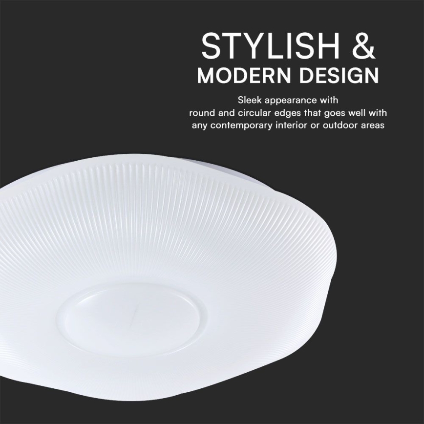 LED Plafon ściemnialny LED/60W/230V 3000-6500K 50 cm biały + pilot zdalnego sterowania