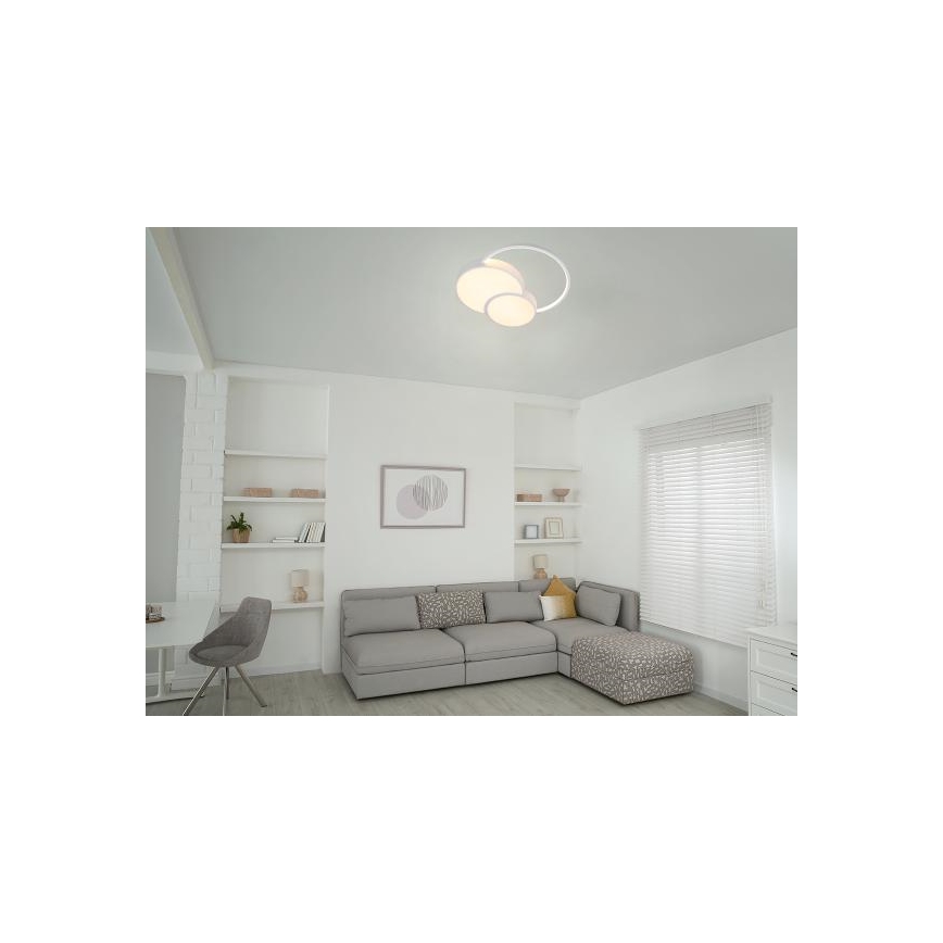 LED Plafon ściemnialny LED/60W/230V 3000-6500K biały + pilot zdalnego sterowania