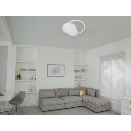 LED Plafon ściemnialny LED/60W/230V 3000-6500K biały + pilot zdalnego sterowania