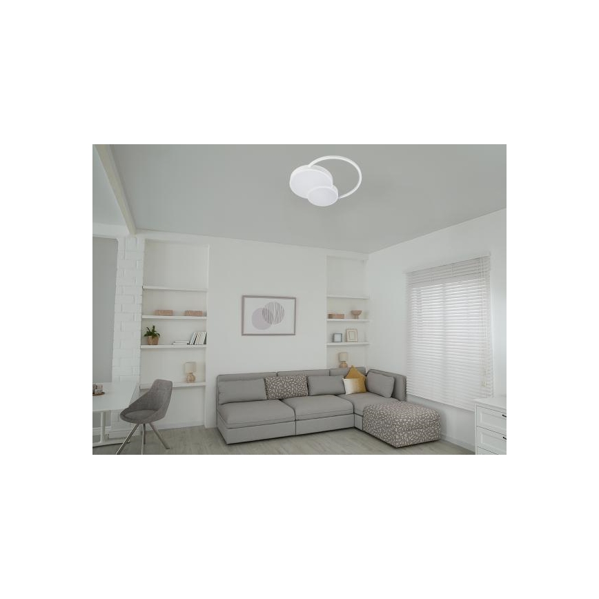 LED Plafon ściemnialny LED/60W/230V 3000-6500K biały + pilot zdalnego sterowania
