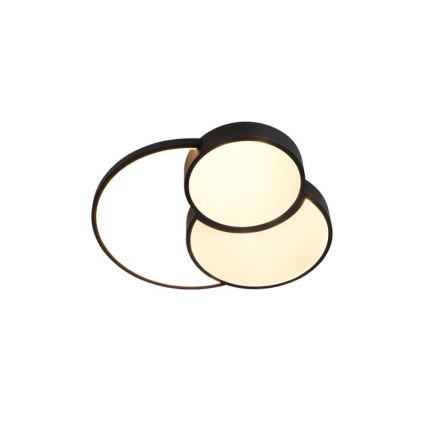 LED Plafon ściemnialny LED/60W/230V 3000-6500K czarny + pilot zdalnego sterowania
