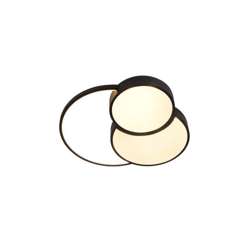 LED Plafon ściemnialny LED/60W/230V 3000-6500K czarny + pilot zdalnego sterowania