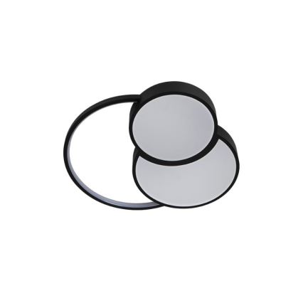 LED Plafon ściemnialny LED/60W/230V 3000-6500K czarny + pilot zdalnego sterowania