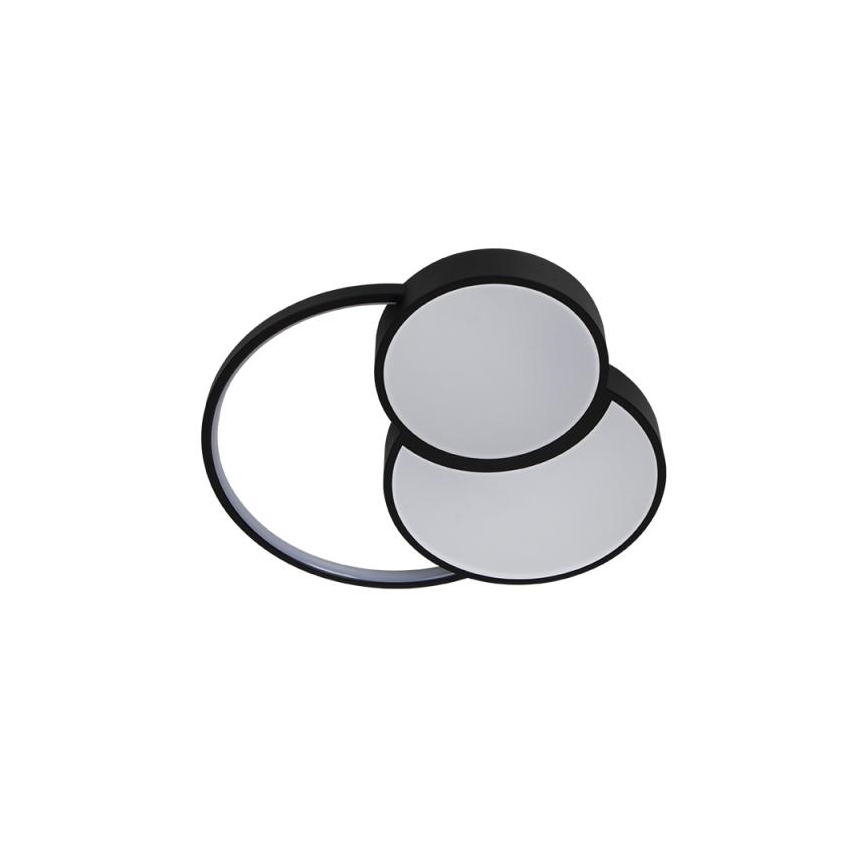 LED Plafon ściemnialny LED/60W/230V 3000-6500K czarny + pilot zdalnego sterowania