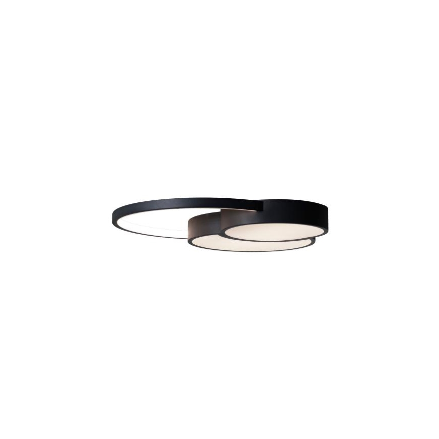 LED Plafon ściemnialny LED/60W/230V 3000-6500K czarny + pilot zdalnego sterowania