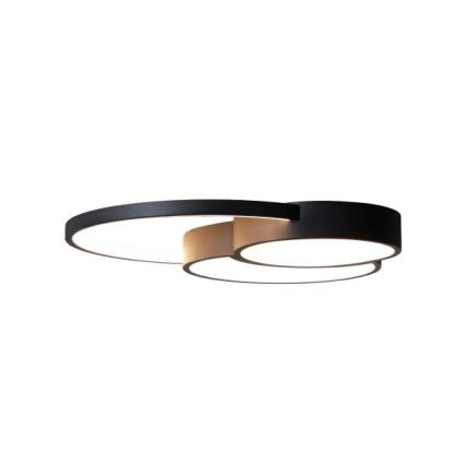LED Plafon ściemnialny LED/60W/230V 3000-6500K czarny + pilot zdalnego sterowania