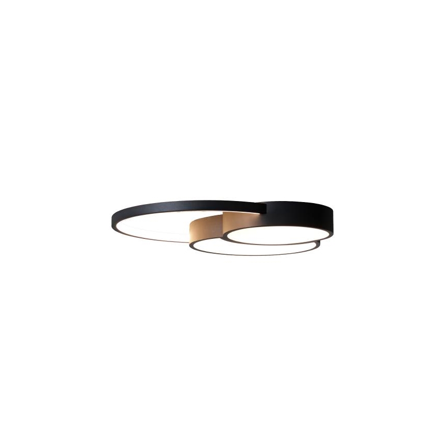 LED Plafon ściemnialny LED/60W/230V 3000-6500K czarny + pilot zdalnego sterowania