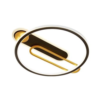 LED Plafon ściemnialny LED/60W/230V 3000-6500K czarny + pilot zdalnego sterowania