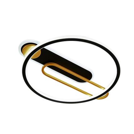 LED Plafon ściemnialny LED/60W/230V 3000-6500K czarny + pilot zdalnego sterowania