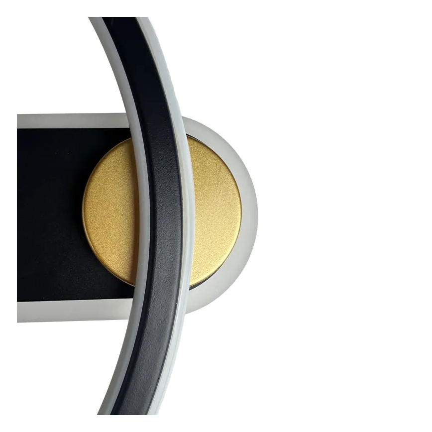 LED Plafon ściemnialny LED/60W/230V 3000-6500K czarny + pilot zdalnego sterowania
