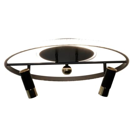 LED Plafon ściemnialny LED/60W/230V 3000-6500K czarny + pilot zdalnego sterowania