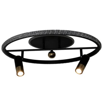LED Plafon ściemnialny LED/60W/230V 3000-6500K czarny + pilot zdalnego sterowania