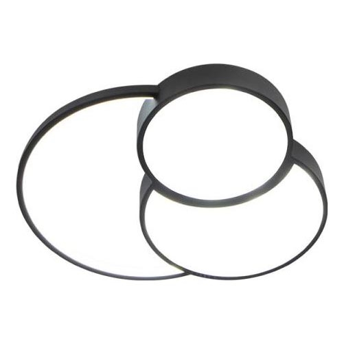 LED Plafon ściemnialny LED/60W/230V 3000-6500K czarny + pilot zdalnego sterowania