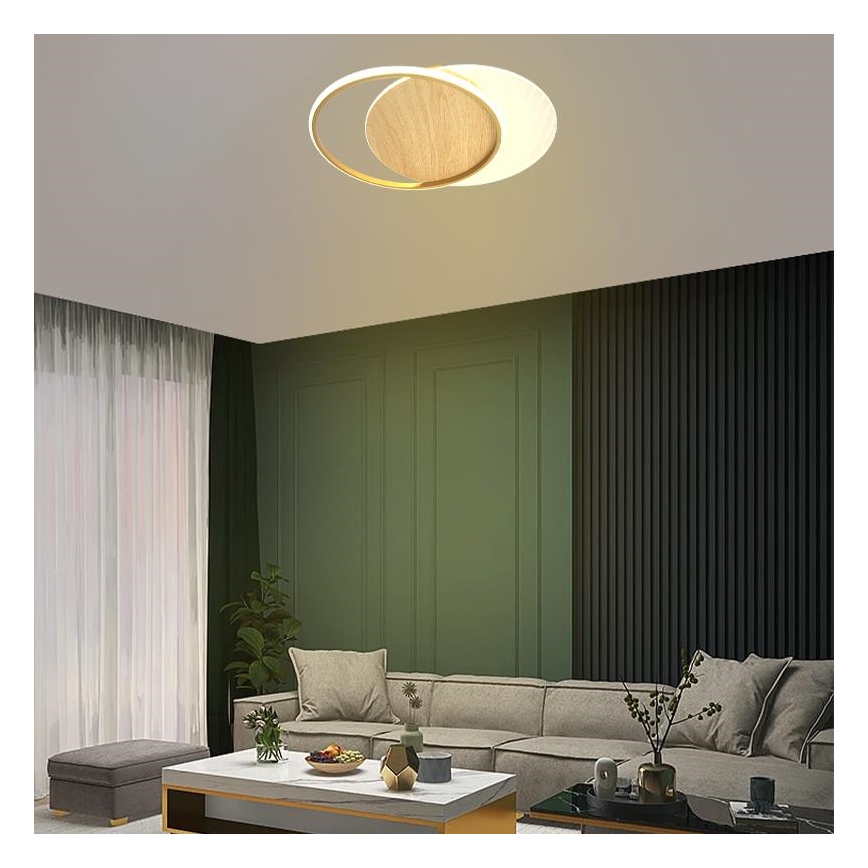 LED Plafon ściemnialny LED/60W/230V 3000-6500K + pilot zdalnego sterowania