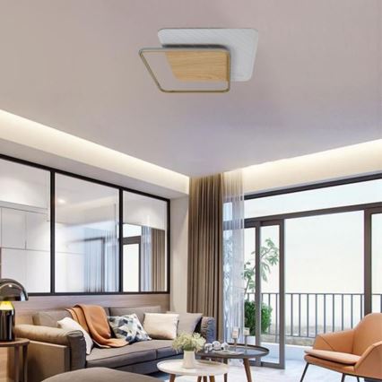 LED Plafon ściemnialny LED/60W/230V 3000-6500K + pilot zdalnego sterowania