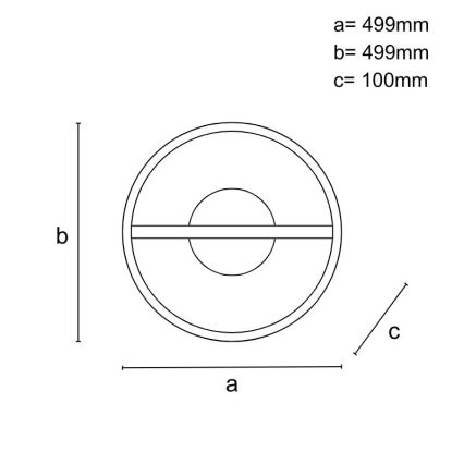 LED Plafon ściemnialny LED/60W/230V 3000-6500K + pilot zdalnego sterowania