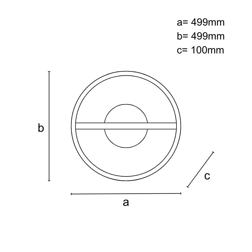 LED Plafon ściemnialny LED/60W/230V 3000-6500K + pilot zdalnego sterowania