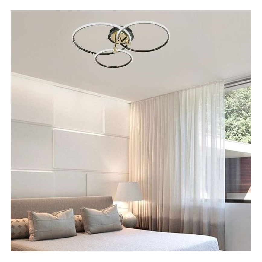 LED Plafon ściemnialny LED/64W/230V 3000-6500K + pilot zdalnego sterowania