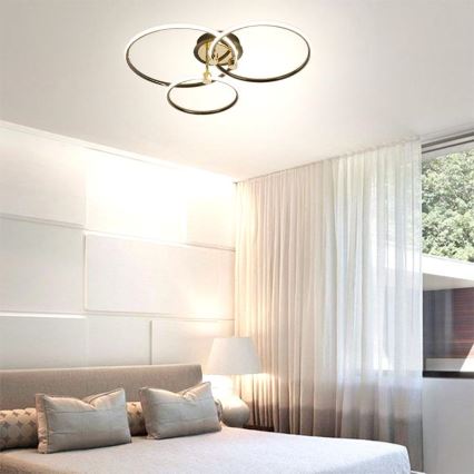 LED Plafon ściemnialny LED/64W/230V 3000-6500K + pilot zdalnego sterowania