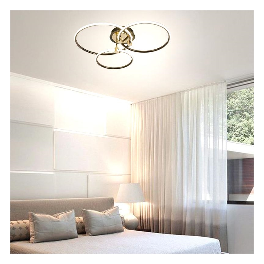 LED Plafon ściemnialny LED/64W/230V 3000-6500K + pilot zdalnego sterowania
