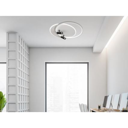 LED Plafon ściemnialny LED/65W/230V 3000-6500K białe + Pilot zdalnego sterowania