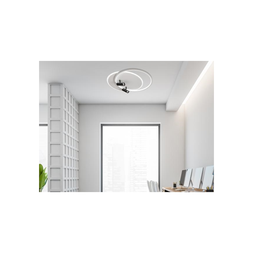 LED Plafon ściemnialny LED/65W/230V 3000-6500K białe + Pilot zdalnego sterowania