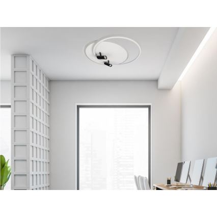 LED Plafon ściemnialny LED/65W/230V 3000-6500K białe + Pilot zdalnego sterowania